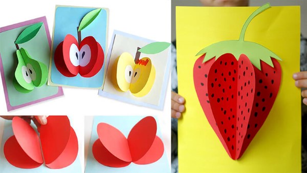 Аппликации из цветной бумаги для детей шаблоны на распечатку, темы осень, весна